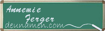 Annemie Ferger Visitenkarte